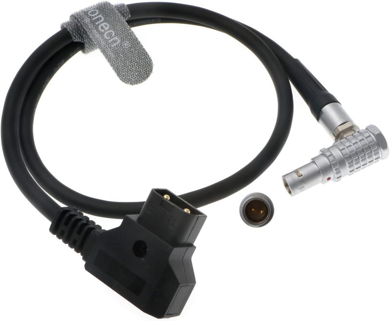 Uonecn for ARRI RED Camera Cable for Anton Bauer Right Angle 0B 2 pin Male to D-tap Power Cable for Teradek Bond - Image 1